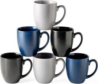 16oz Coffee Mugs Set of 6, Large Ceramic Coffee Mugs for Man, Woman, Dad, Mom