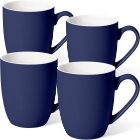 16 oz Large Coffee Mugs Set of 4 Ceramic Coffee Mug White Coffee Cups Tea Cups Idea Gift for Women Men House Warming Gifts New Home Office