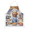 Golden Retriever The Chef Apron Cooking Kitchen Server Baking Crafts Gardening for Adult Women Men, Unisex, Large, Multicolor